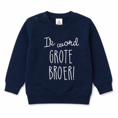 Sweater Ik word grote broer blauw